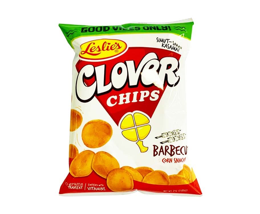 Leslie's Clover Chips Barbecue Corn Snacks 24g