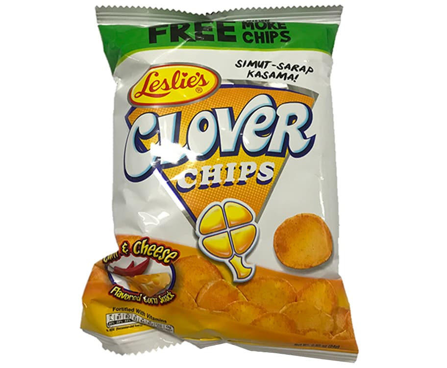 Leslie's Clover Chips Chili & Cheese Flavored Corn Snack 24g