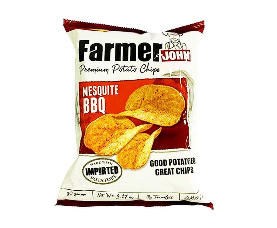 Leslie's Farmer John Mesquite BBQ Potato Chips 90g