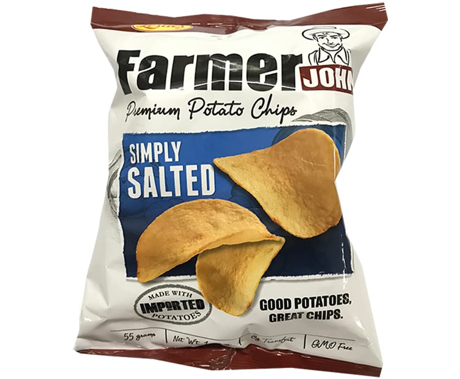 Leslie's Farmer John Premium Potato Chips Simply Salted 55g