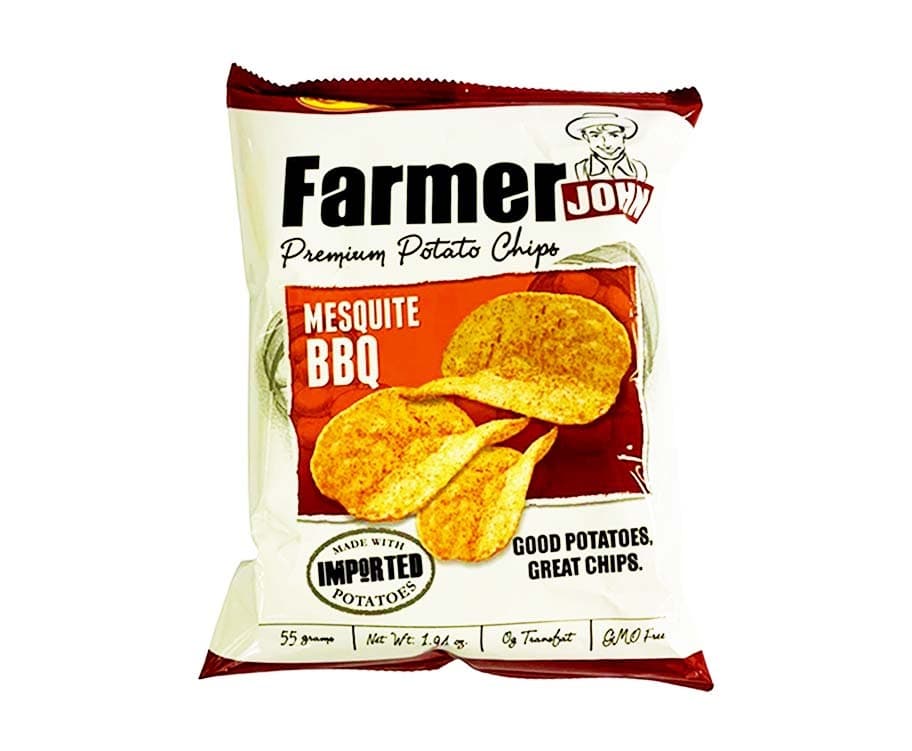 Leslie's Farmer John Premium Potato Chips Mesquite BBQ 55g