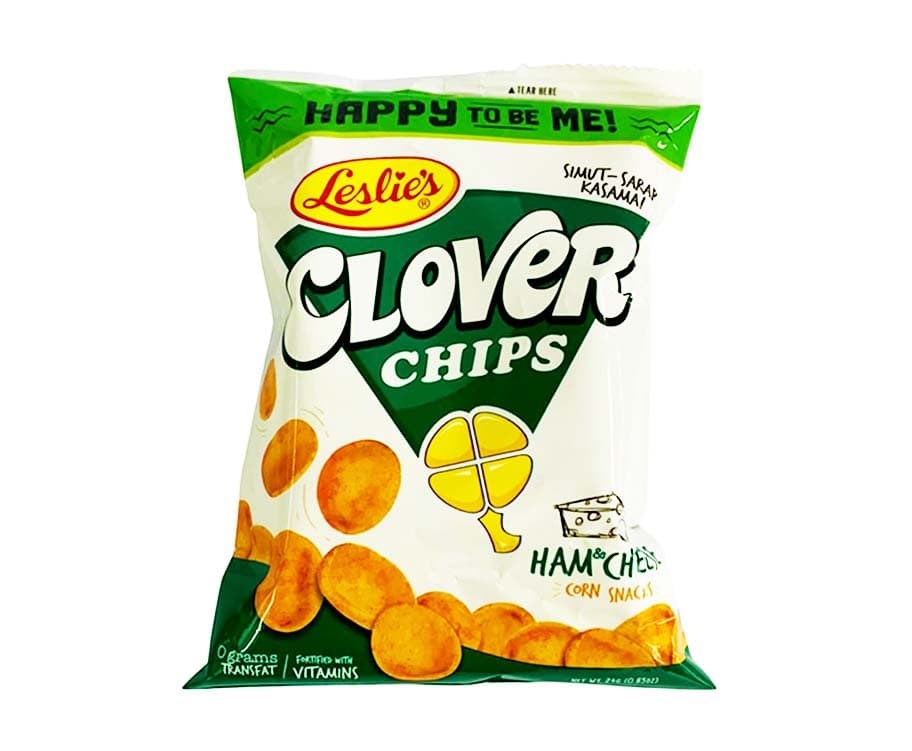 Leslie's Clover Chips Ham & Cheese Corn Snacks 24g
