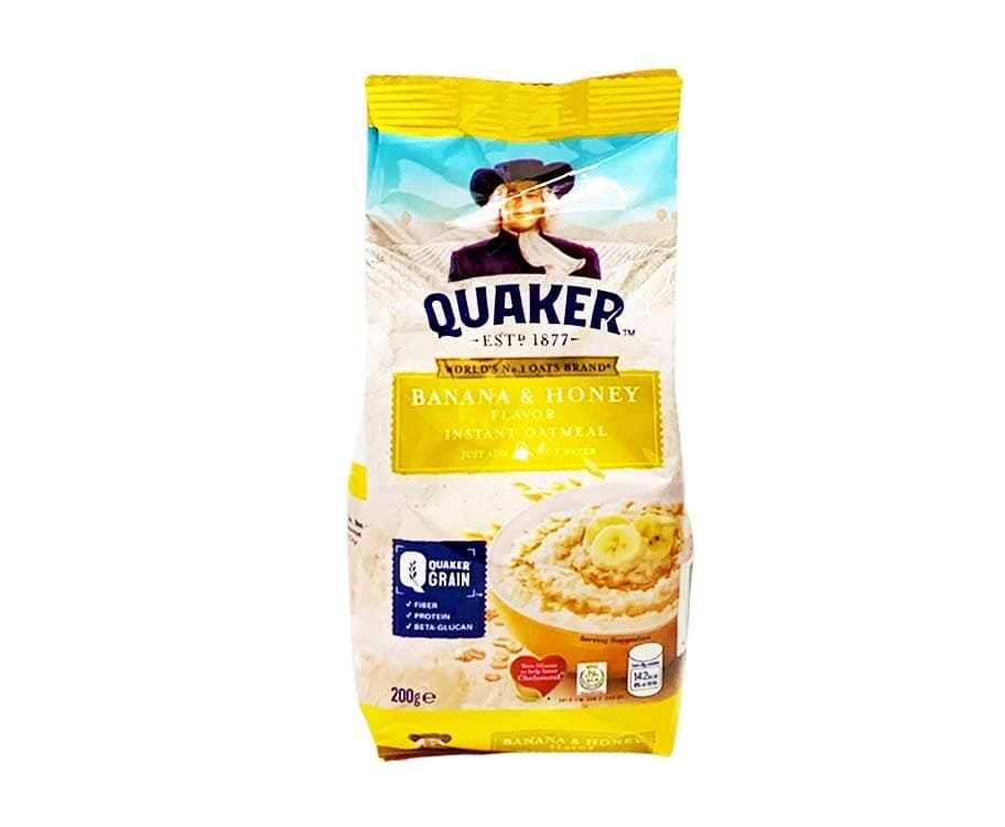Quaker Banana & Honey Flavor Instant Oatmeal 200g