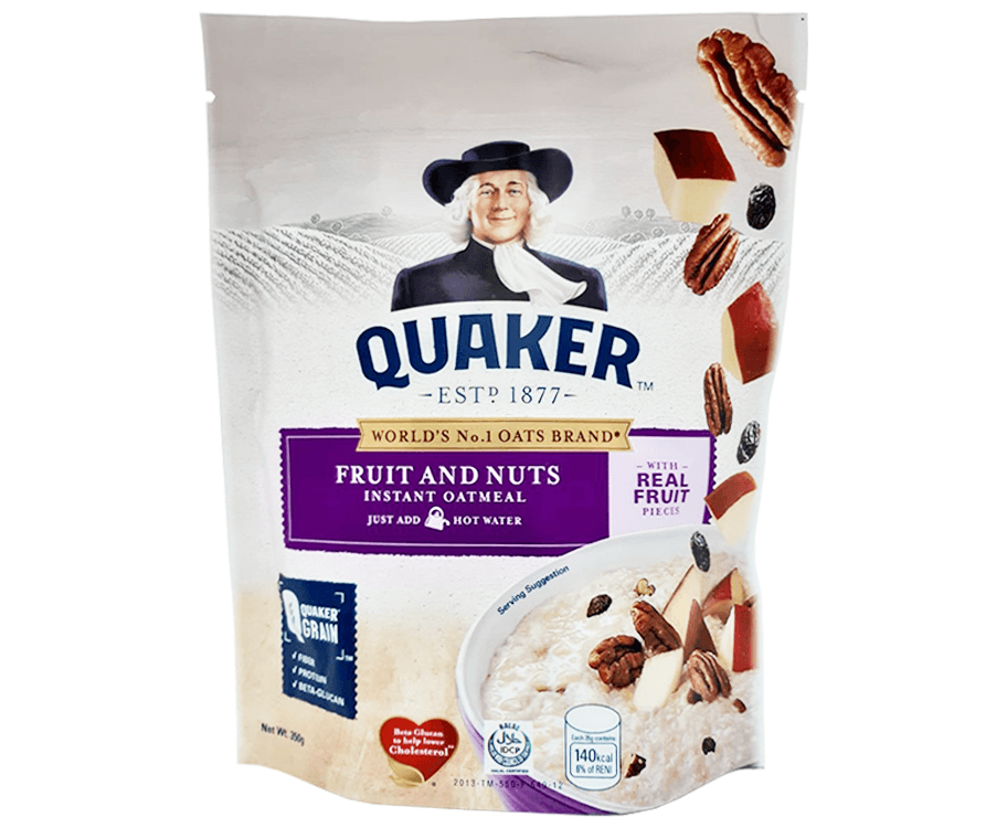 Quaker Fruit and Nuts Instant Oatmeal 350g