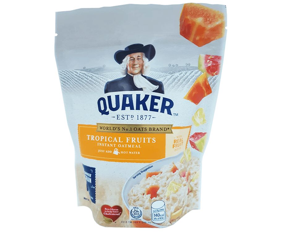 Quaker Tropical Fruits Instant Oatmeal 350g