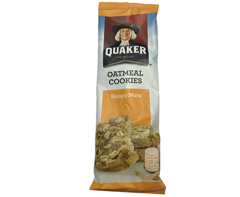 Quaker Oatmeal Cookies Honey Nuts 27g