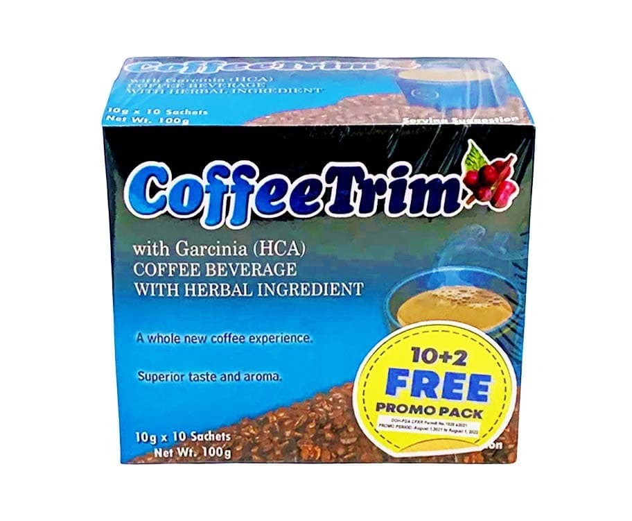 CoffeeTrim with Garcinia (HCA) Coffee Beverage with Herbal Ingredient (10+2 Sachets x 10g) 100g