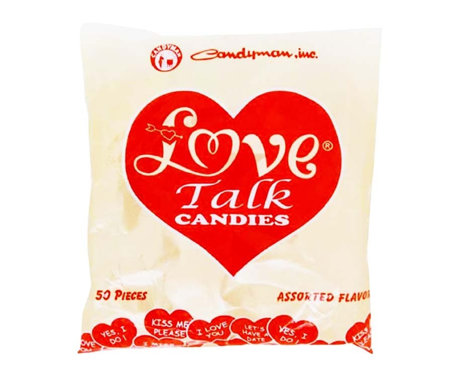 Candyman Love Talk Candies Assorted Flavor 50 Pieces 235g