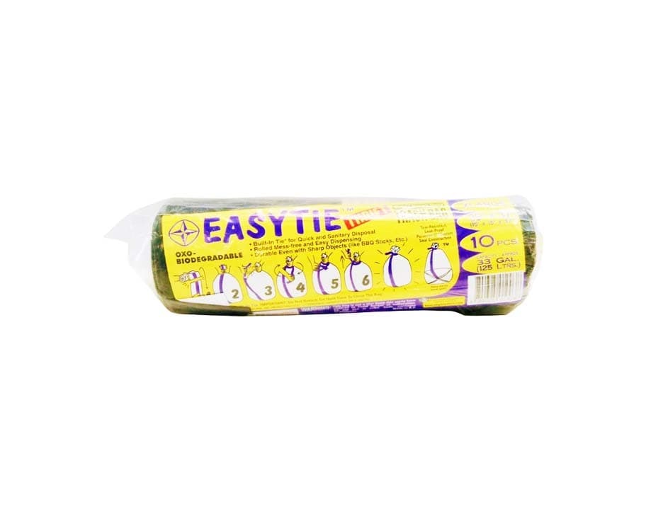 Easytie Thrift Extra Heavy Duty Trash Bag Black XL 30" x 37" (15" x 15" x 37") 10 Pieces
