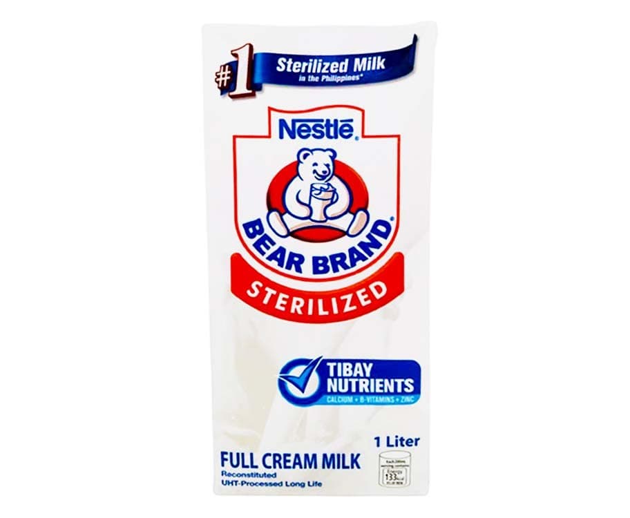 Nestlé Bear Brand Sterilized Full Cream Milk 1L