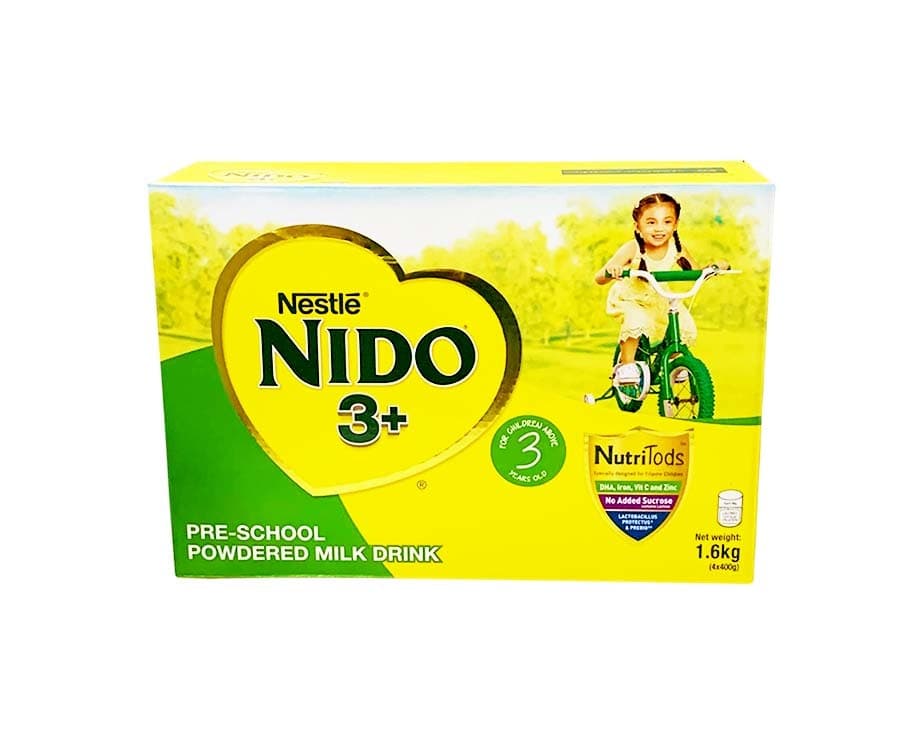 Nestlé Nido 3+ Pre-School Powdered Milk Drink (4 Packs x 400g) 1.6kg
