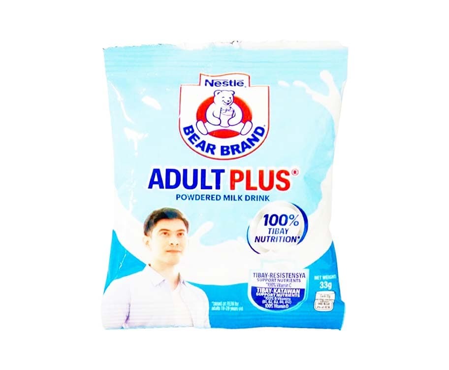 Nestlé Bear Brand Adult Plus Powdered Milk Drink 33g