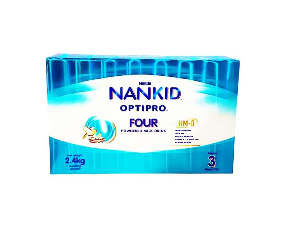 Nestlé NANKID OptiPro Four Powdered Milk Drink Above 3 Years Old (4 Packs x 600g) 2.4kg