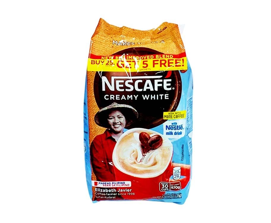 Nescafé Creamy White with Nestlé Milk Drink Complete Coffee Mix (30 Packs x 29g) 870g