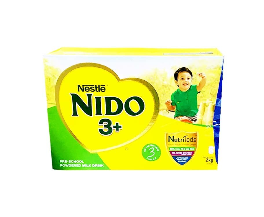 Nestlé Nido 3+ Pre-School Powdered Milk Drink (4 Packs x 500g) 2kg
