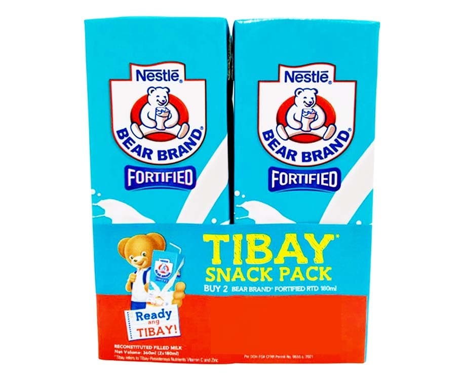 Nestlé Bear Brand Fortified (2 Packs x 180mL)