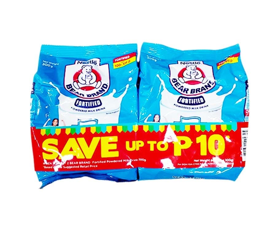 Nestlé Bear Brand Fortified Powdered Milk Drink (2 Packs x 300g)