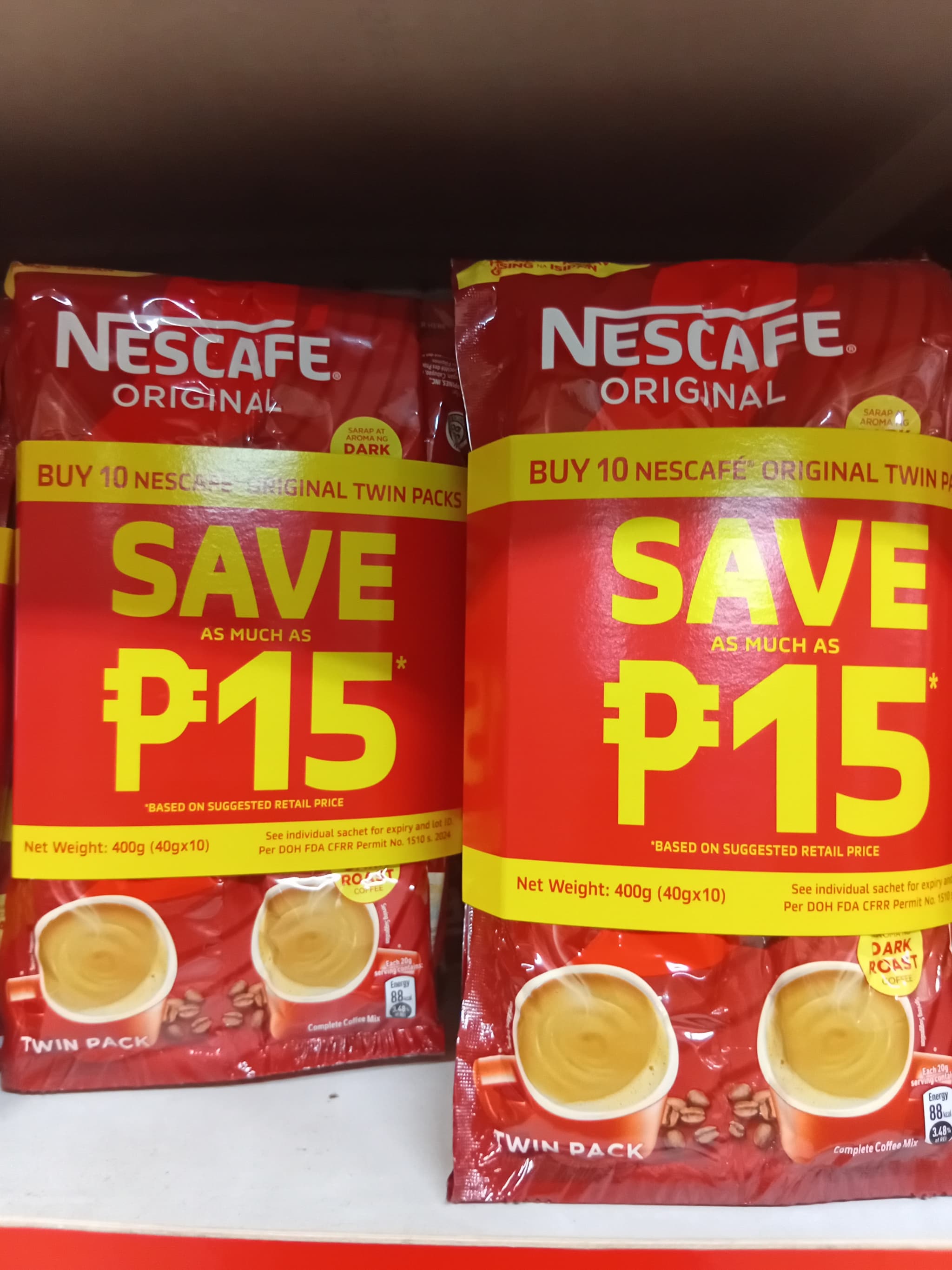 Nescafé Original Twin Packs 400g (10 Twin Packs x 40g)
