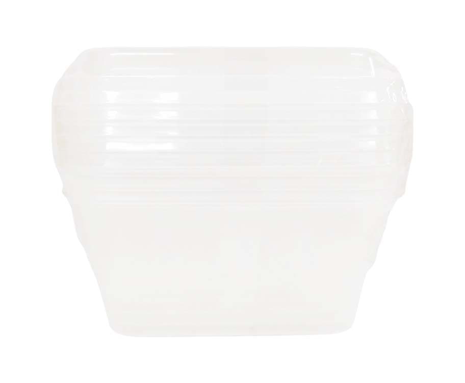Edison Microwave Container Square 450mL 5 Pieces