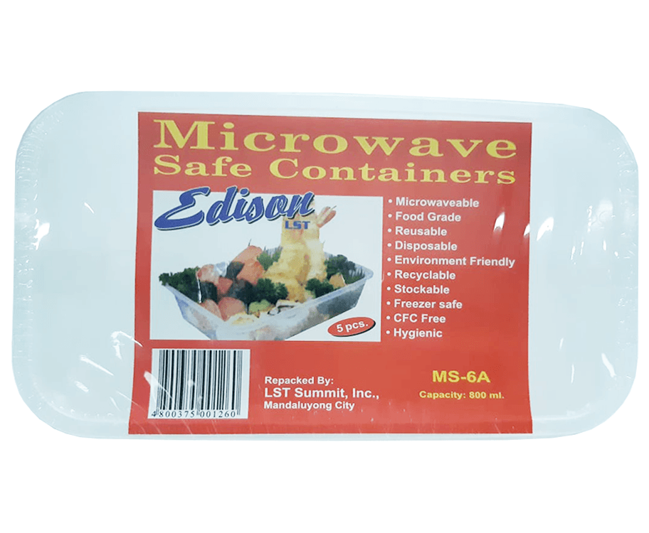 Edison Microwave Safe Containers 5 Pieces