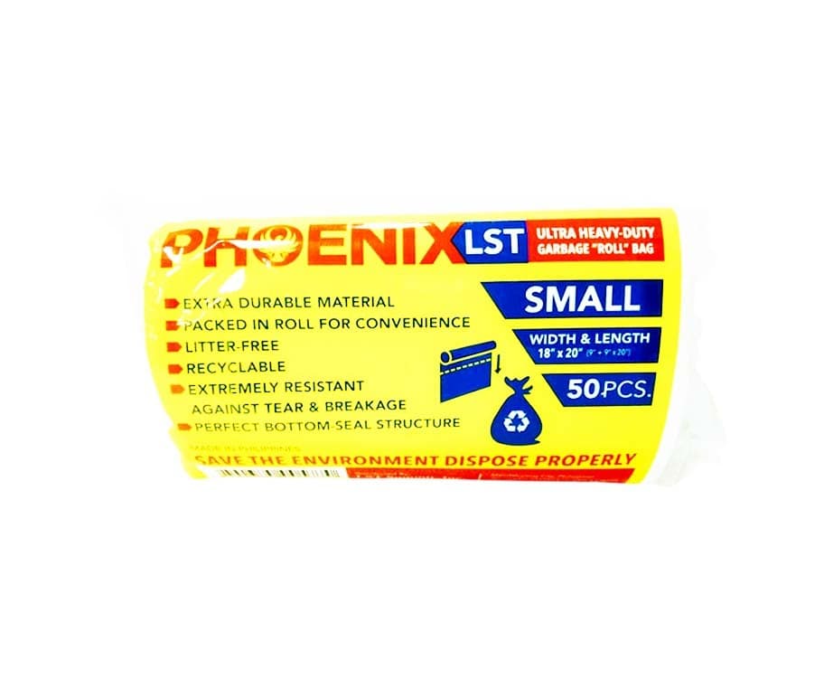 Phoenix LST Ultra Heavy-Duty Garbage "Roll" Bag Translucent Small 50 Pieces