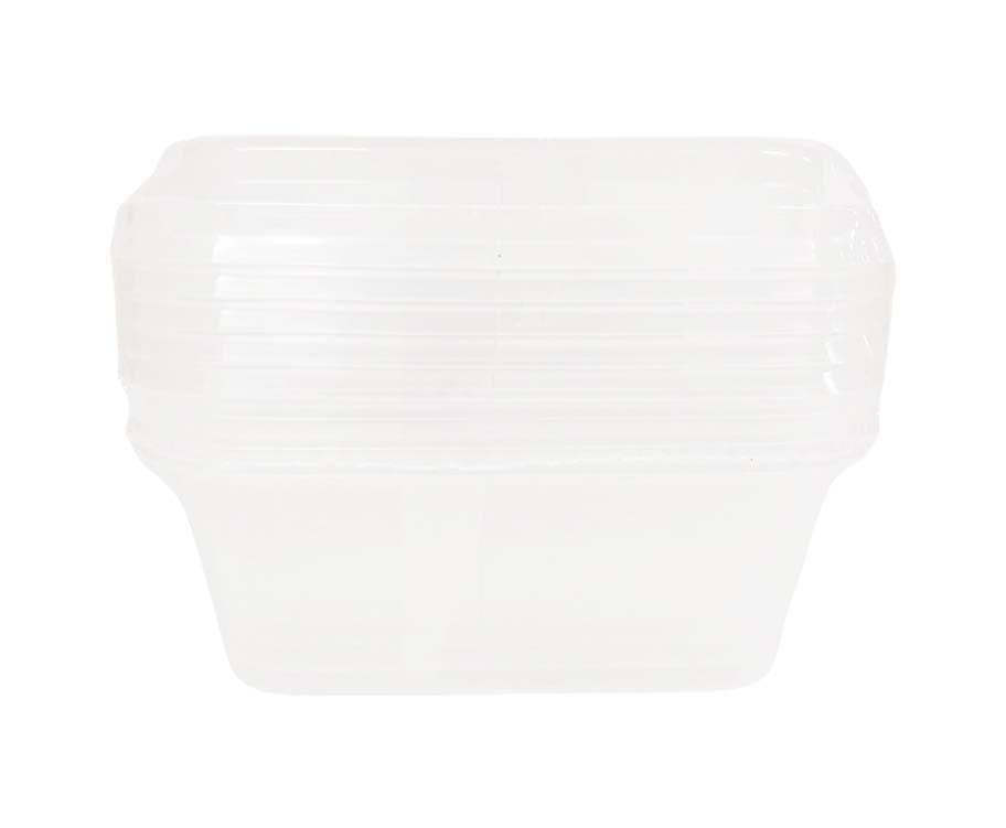 Edison Microwave Container Square 360mL 5 Pieces