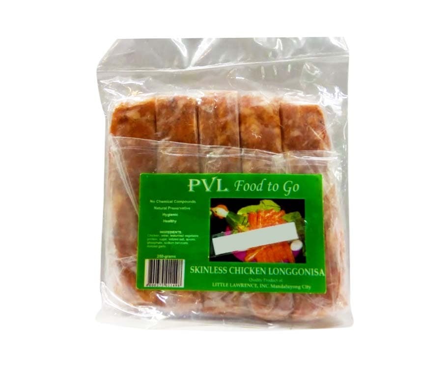 PVL Food To Go Skinless Chicken Longgonisa 250g