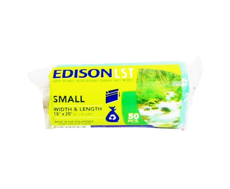 Edison LST Biodegradable Garbage Bag Roll Green Small 50 Pieces
