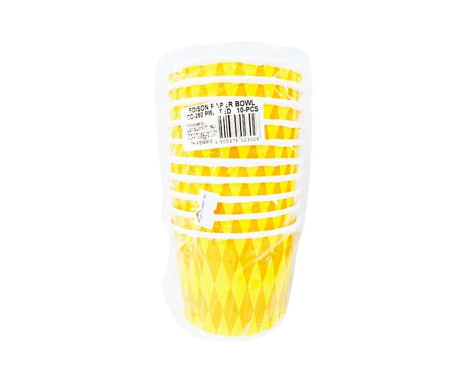 Edison Paper Bowl Printed CC-390 10 Pieces