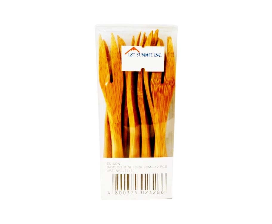 Edison LST Bamboo Mini Fork 9cm 12 Pieces