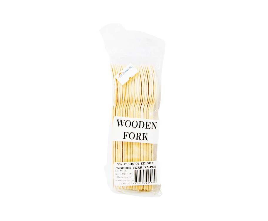 Edison Wooden Fork 25 Pieces (Small)