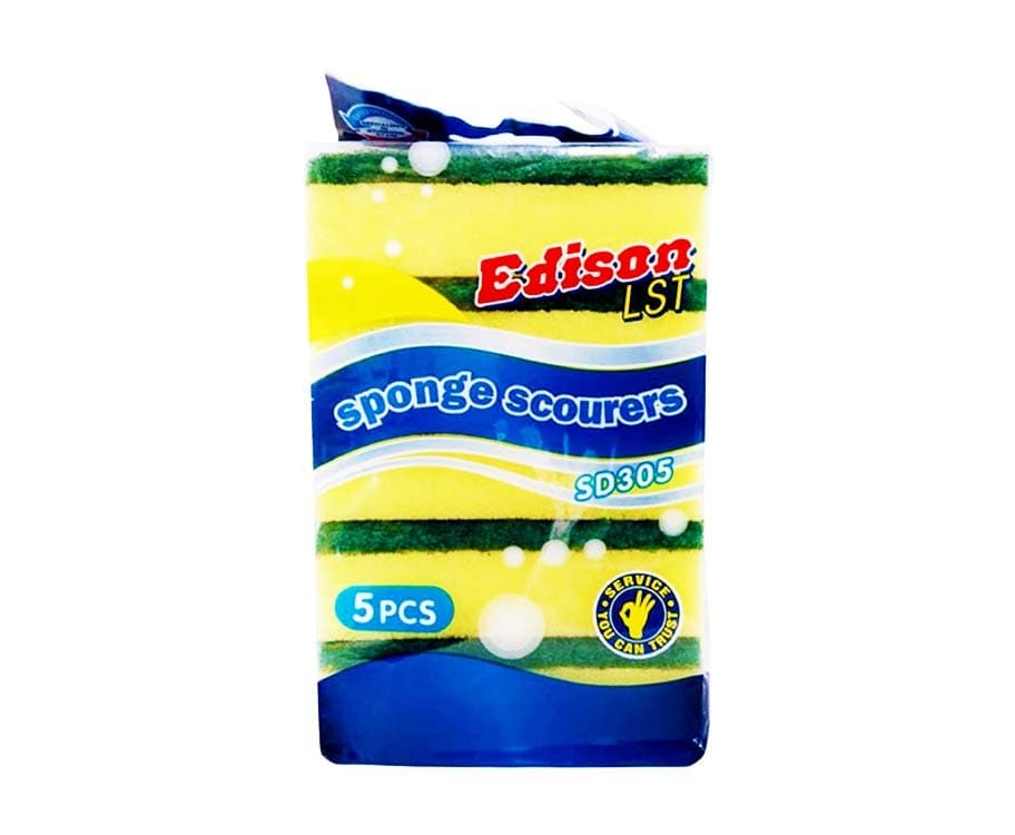 Edison LST Sponge Scourers SD305 5 Pieces