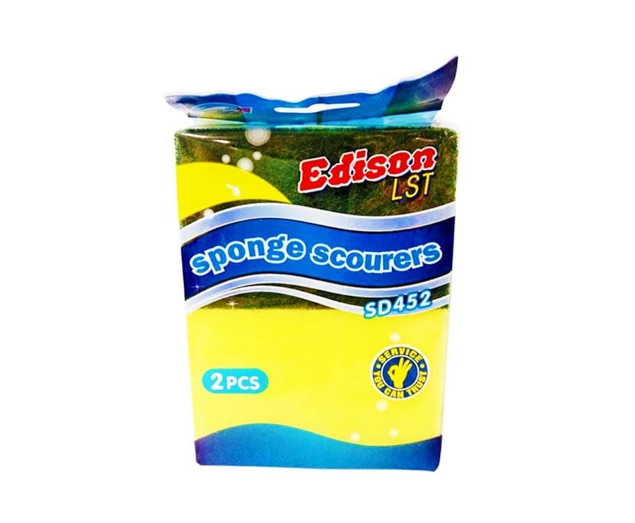 Edison LST Sponge Sponge Scourers 2 Pieces