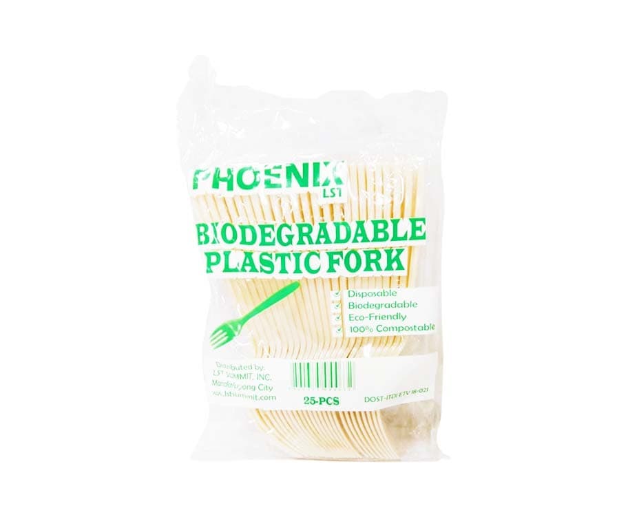 Phoenix LST Biodegradable Plastic Fork 25 Pieces