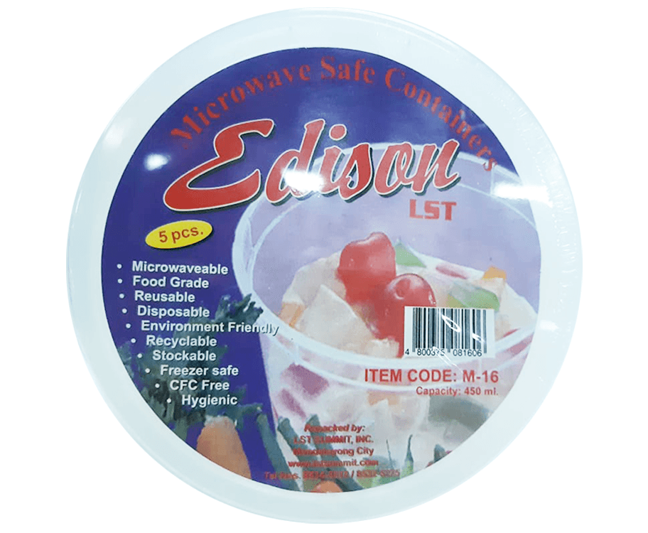 Edison Microwave Safe Containers 5 Pieces