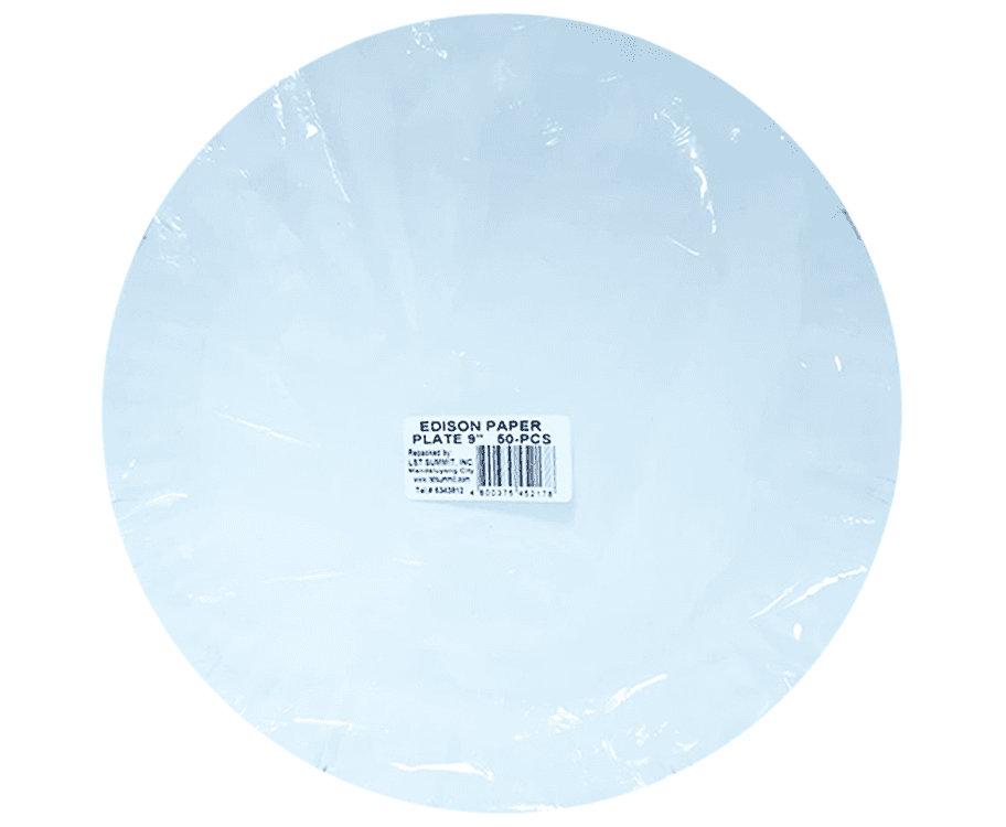 Edison Paper Plate 9 Inches 50 Pieces