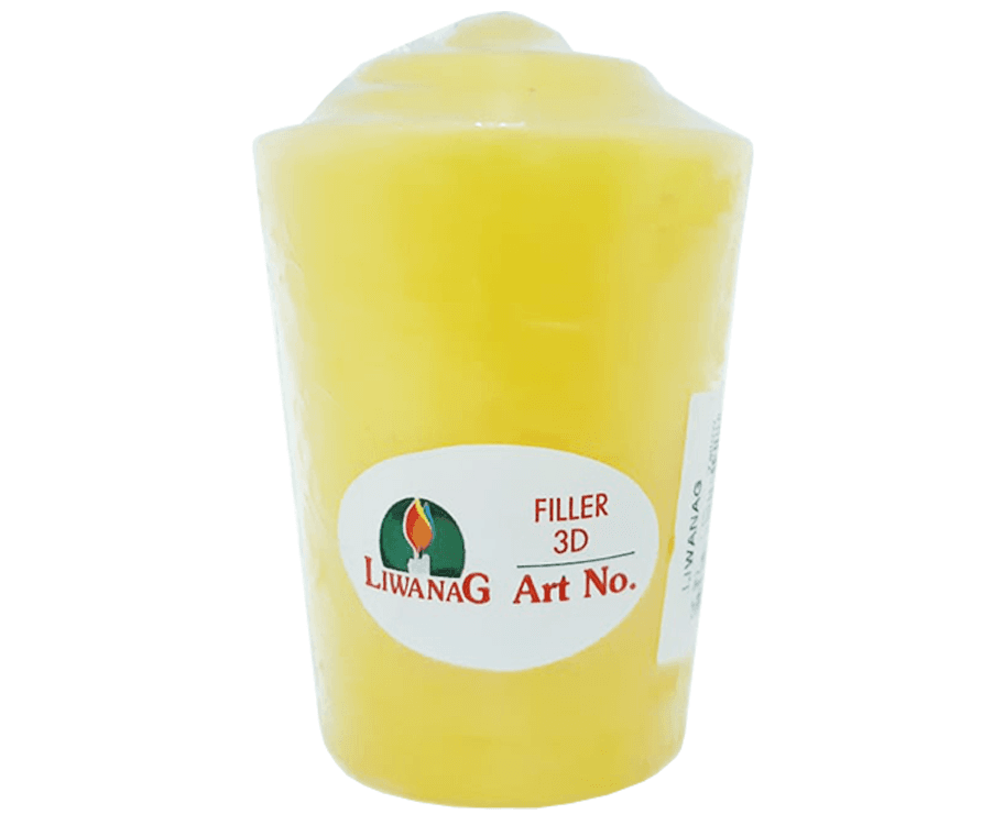 Liwanag Candle Art No. Filler 3D Yellow 1 Piece