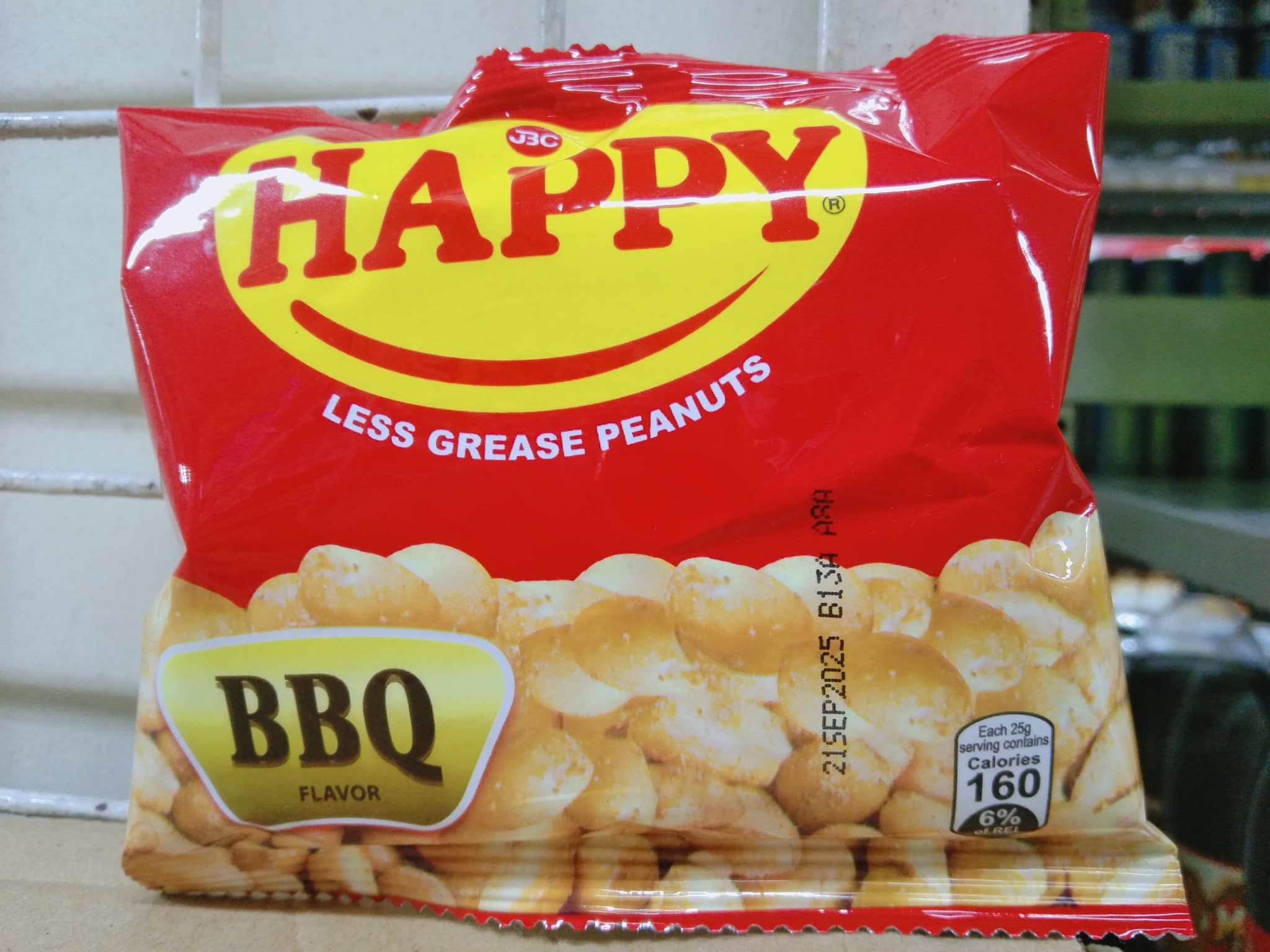 Happy Less Grease Peanuts BBQ Flavor 25g