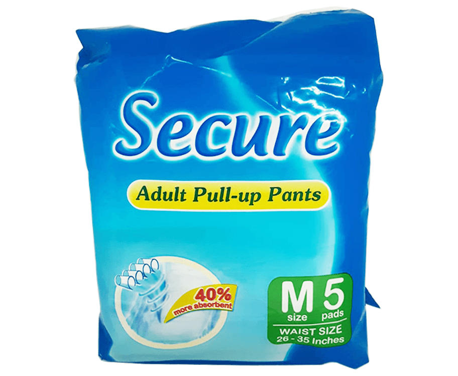 Secure Adult Pull-up Pants Medium 5 Pads