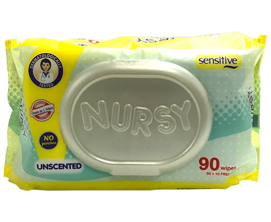 Nursy Unscented 90 Wipes