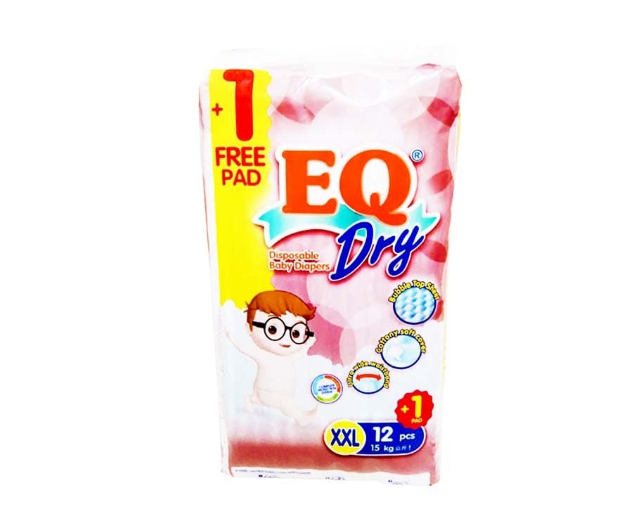 EQ Dry Disposable Baby Diapers XXL above 15kg 13 Pads