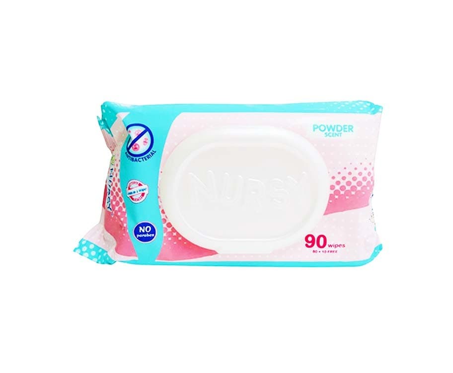 Nursy Baby Wipes Powder Scent 90 Wipes