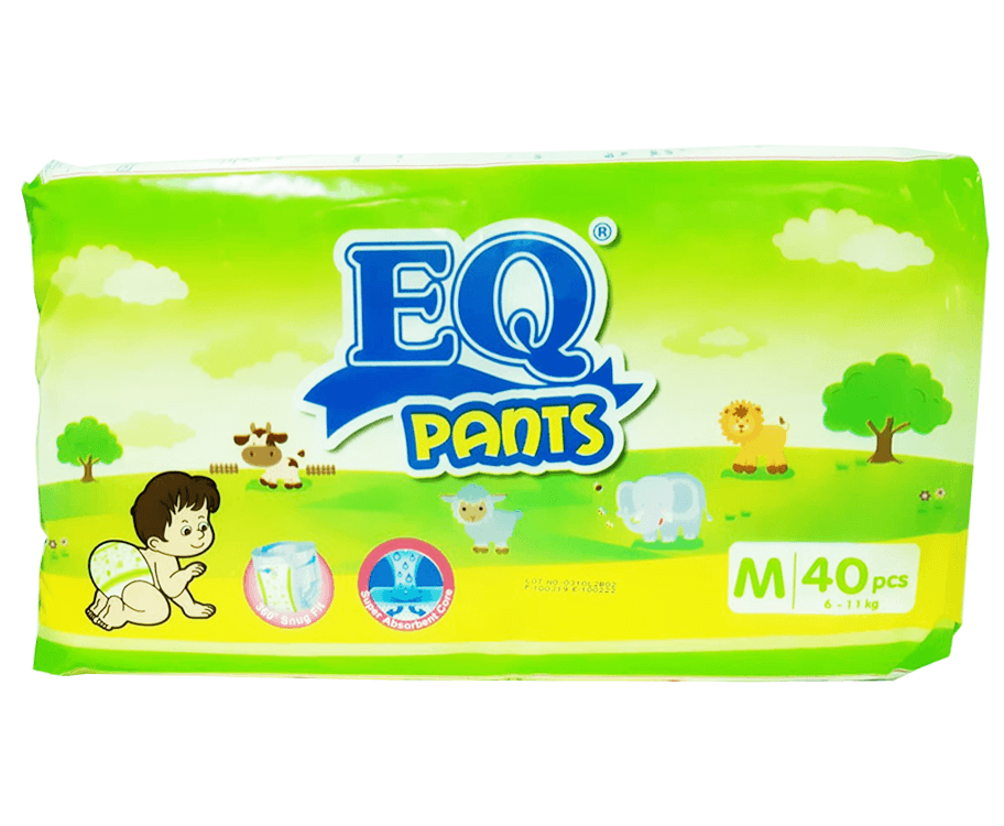 EQ Pants M 6-11kgs 40 Pads+2 Pads