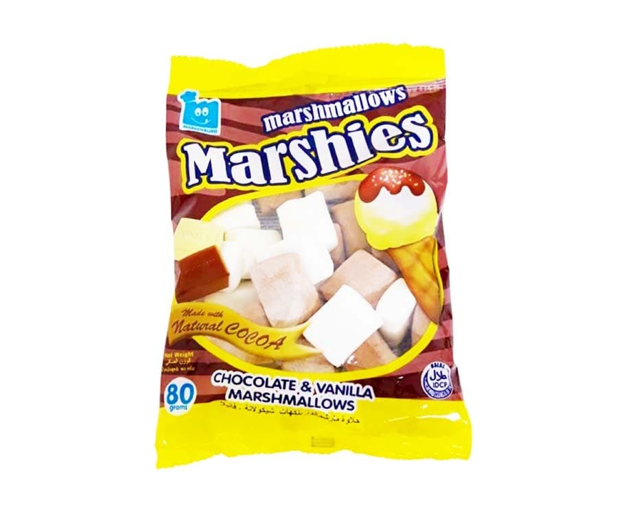 Marshies Chocolate & Vanilla Marshmallows 80g