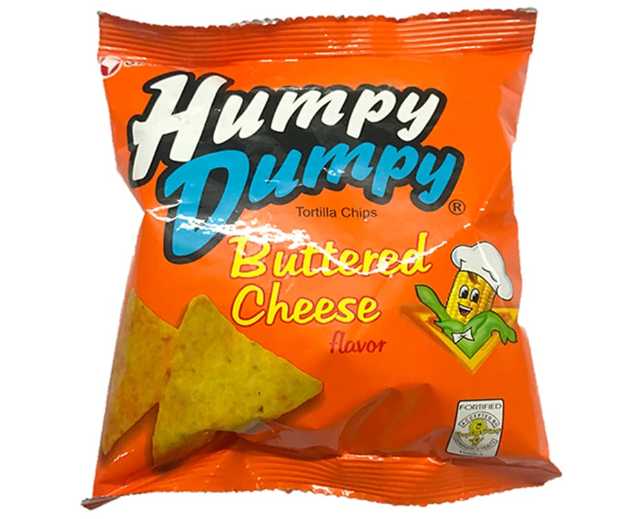 Stateline Humpy Dumpy Tortilla Chips Buttered Cheese Flavor 25g