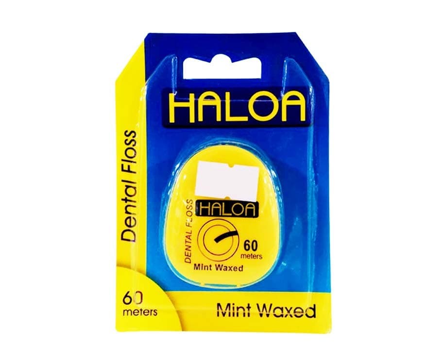 Haloa Dental Floss Mint Waxed 60 Meters
