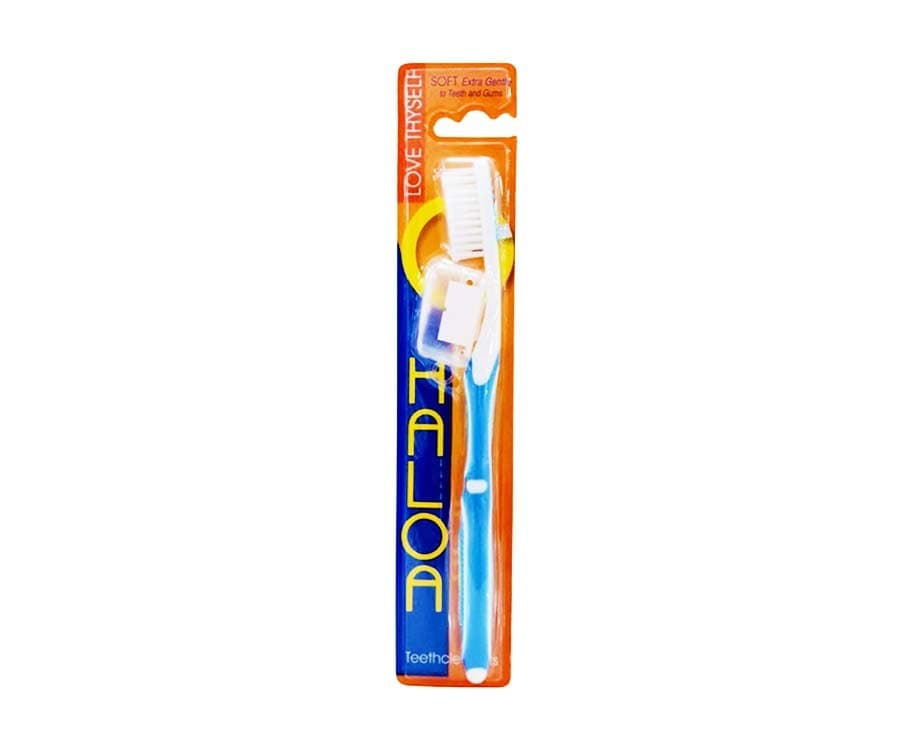 Haloa Soft Toothbrush Teethcleaners Love Thyself Blue