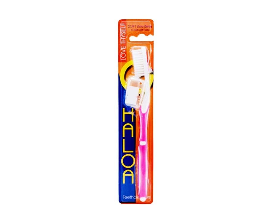 Haloa Soft Toothbrush Teethcleaners Love Thyself Pink