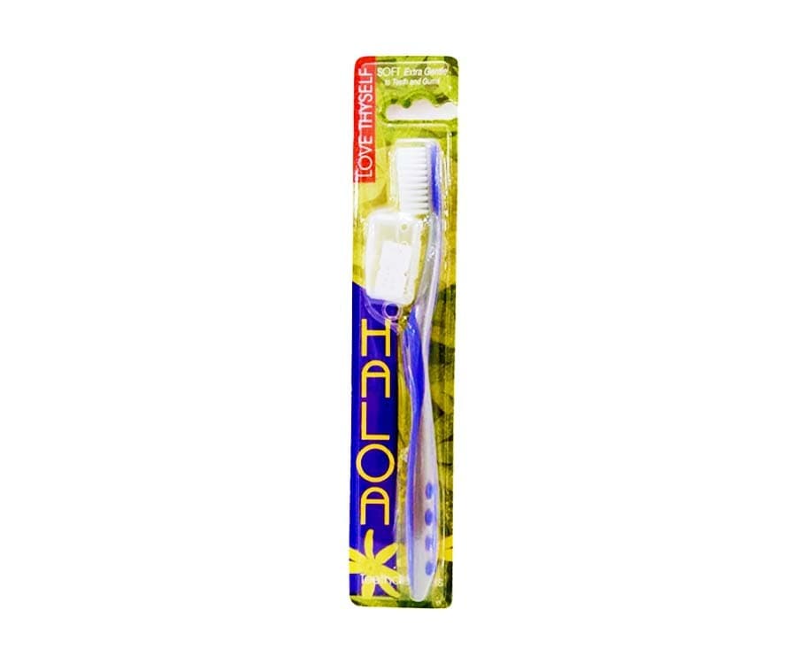Haloa Soft Toothbrush Teethcleaners Love Thyself Purple