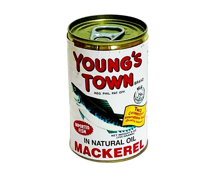 Young's Town Mackerel in Natural Oil 5oz (155g)
